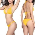 thumbnail image 2 of Alkepwun Womens Swimsuit Cheeky High Cut Sexy Two Piece Swimsuit Cute Adjustable Halter Wirefree Bathing Suit Comfort Breathable Dry Fit Swimwear, 2 of 7