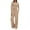 Khaki, variant on BLVB Women's Fall Two Piece Outfits Track Suits Long Sleeve Tops Tee Shirts Wide Leg Pants Matching Lounge Sets