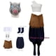 thumbnail image 3 of Disfraz de Cosplay de Anime Hashibira Inosuke, uniforme de Inosuke, peluca, máscara de cerdo, atuendo de Halloween para mujeres, sirvientas de conversión sexual, 3 of 5