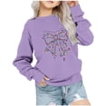 thumbnail image 2 of Bnwani Christmas Toddler Crew Neck Sweatshirts Long Sleeve Casual Print Purple Size 7 Years, 2 of 4