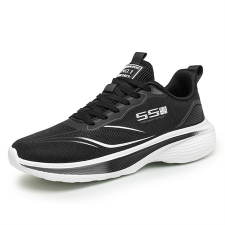HAOSHIDUO Running Shoes for Men Comfortable Breathable Non Slip Fabric Walking Shoes
