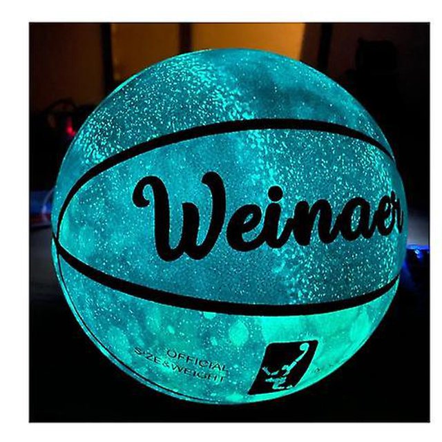 Luz Nocturna Baloncesto Fluorescente Tamaño 7 # Baloncesto Juvenil Regalo De Cumpleaños Iluminación De Bola De Calle Higroscópica Baloncesto