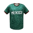 thumbnail image 4 of Zimjoy 2026 Mexico Soccer Jersey for Men Crew Neck Short Sleeve Aztec Calendar Graphic Short Sleeve Fan Shirt for Game Day Travel Streetwear and Casual Wear Army Green 2XL, 4 of 8