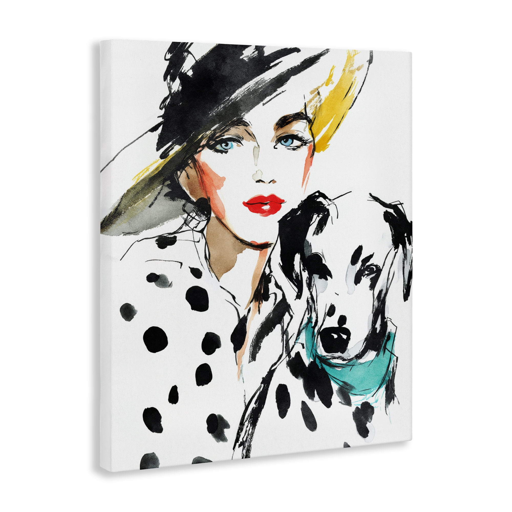 Stupell Industries Trendy Dalmatian Muse Canvas Wall Art, design by Svetlana Aleynikova