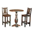thumbnail image 5 of Moti Trinidad Hand-Crafted Coastal Solid Wood Bar Chair in Multi-Color, 5 of 6