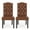 Dark Brown/Cognac, variant on Noble House Motson Contemporary Upholstered Dining Chairs, Set of 2,Cognac Brown