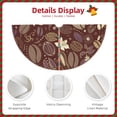 thumbnail image 4 of KLL Coffee and Flowers Christmas Tree Skirt 36" ,Party Decorations Farmhouse for Christmas Decorations Holiday Party, 4 of 6