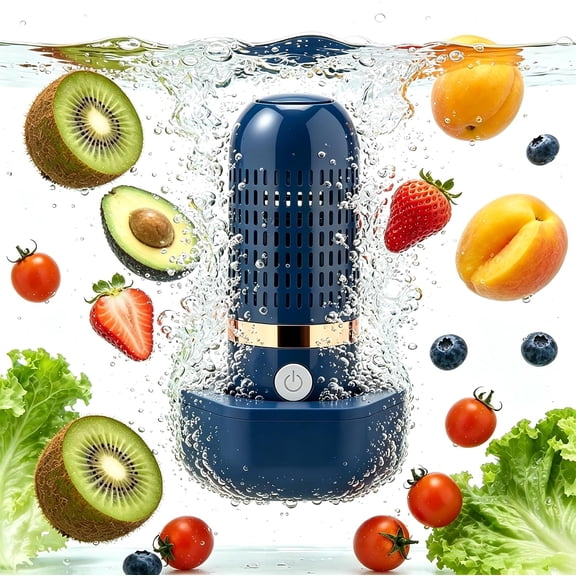 Clearance!PurePod Produce Cleaner, Fruit and Vegetable Washing Machine, 2026 Portable USB Wireless Produce Washer Fruit Wash with OH-ion Purification Technology for Cleaning Food