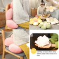 thumbnail image 4 of (rosa, 35 x 35 cm) Cojines de silla con forma de flor, cojín de suelo, cómodo y suave cojín de asiento, almohada de tatami para niños, jardín, sala de estar, interior y exterior, 4 of 5