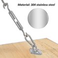 thumbnail image 3 of 10 Sizes Triangle Waterproof Sun Shade Sail Outdoor Garden Patio Party Sunscreen Awingtriangle Canopy 95% Uv Block With Free Rope, 3 of 3