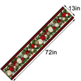 thumbnail image 4 of 5X Linen Red and Black Check Christmas Table Runner 72 Inches Long Seasonal Winter Christmas Table Decoration, 4 of 6