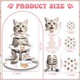 thumbnail image 2 of Cat Themed Cupcake Stand 3 Tier Cup Cake Stand Tower Cute Cat Birthday Party Decorations Tiered Dessert Table Display Set Cake Tray Stand Holder for Pet Lovers and Kids Birthday Party Supplies, 2 of 7