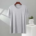 thumbnail image 2 of hoksml Men's Soft Modal Blend T-Shirt Lightweight Breathable Short Sleeve Casual Crew Neck Top, 2 of 6