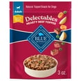 thumbnail image 2 of (3 pack) Blue Buffalo Delectables Natural Wet Dog Food Toppers, Hearty Beef, 3-oz Pouch, 2 of 12