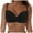 Black, variant on Women's Twist Front V Neck Bikini Top Adjustable Spaghetti Straps Push Up Padded Swimsuit Top Bathing Suits (White, L)
