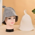 thumbnail image 4 of lanema Wool Felt Sauna Hat Hair Turban Quickly Towel Drying Hats Vaporarium Supplies, 4 of 13