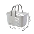 thumbnail image 3 of Campana Para Cocina Bathing Basket Washing Basket Hand Hold Drainage Basket Bathroom Shower Blue Student Dormitory Bathroom Storage Basket Bath Basket, 3 of 6