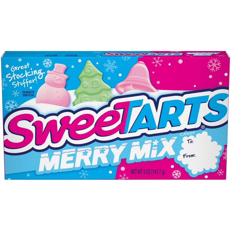 SweeTarts Merry Mix Theater Box, Holiday Candy, 5 oz