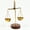 9 X 6.5 Inch, variant on IBA Indianbeautifulart Apothecary Scale Vintage Style Brass Weight Scale Antique Home Decor Weight Balancing Scale Taraju Showpiece