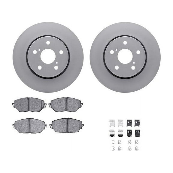 Front Brake Pad and Rotor Kit - Compatible with 2018 - 2022 Toyota C-HR 2019 2020 2021