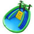 thumbnail image 4 of Gymax Inflatable Water Park Pool Bounce House Dual Slide Climbing Wall w/ 735W Blower, 4 of 10