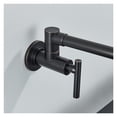 thumbnail image 5 of Chrome Nickel Black Brass Pot Filler Tap Wall Mounted Kitchen Faucet Single Cold Single Hole Tap Rotate Folding Spout ,Easy to Install, 5 of 7