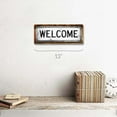 thumbnail image 2 of Framed, Outdoor Welcome 4"x12" Metal Sign, Wall Décor for Home and Office, 2 of 4