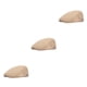 thumbnail image 4 of Jumpingount Gorros de malla para vendedor de periódicos, gorros de boina, gorros de de pato a la moda clásica Unisex, accesorios para el cabello, Beige 3Conjunto, 4 of 6