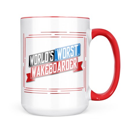 

Neonblond Funny Worlds worst Wakeboarder Mug gift for Coffee Tea lovers