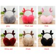 thumbnail image 2 of Minnieouse Orejeras cálidas para mujeres y niñas, lindas orejeras elásticas de felpa para invierno al aire libre, orejeras, calentadores de Calentadores de oídos vino, 2 of 6