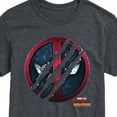 thumbnail image 3 of Marvel Deadpool & Wolverine - Scratch Logo - Men's Short Sleeve Graphic T-Shirt, 3 of 5