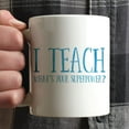 thumbnail image 3 of CTDream Teacher Coffee Mug Gift, I Teach - What's your superpower, 1-Pack, Kindergarten Christmas Birthday Graduation Gift Ideas, 3 of 4