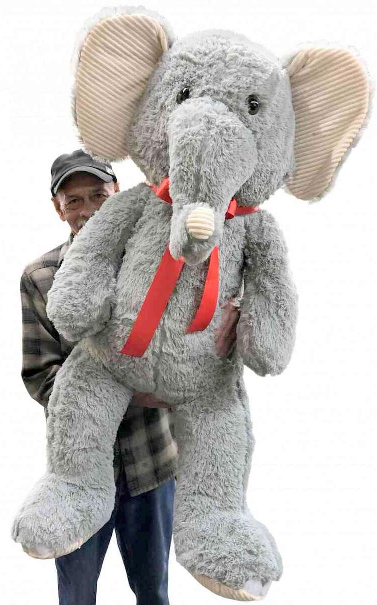 Extra large elephant sales stuffed animal