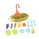thumbnail image 5 of Juguetes de fregadero de cocina con accesorios de agua corriente, de ciclo del agua, regalos de cumpleaños, juguetes de simulación para niños, Verde, 5 of 10