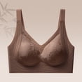 thumbnail image 2 of No Underwire Bra for Women, Full Coverage Lift Support Bra with Adjustable Straps, Breathable Daily T-Shirt Bra | VerBelle,Coffee S, 2 of 9