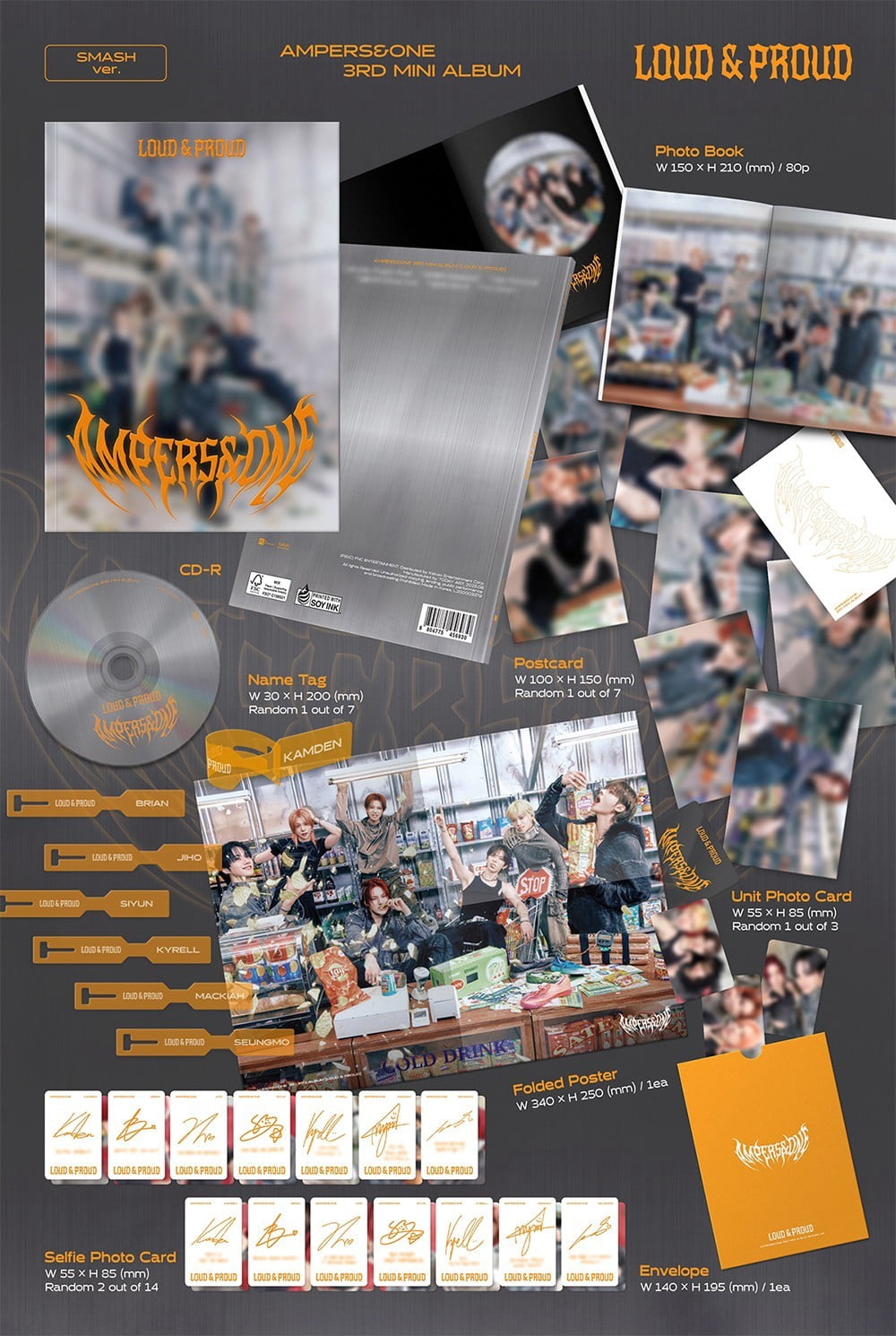 AMPERS&ONE - [LOUD & PROUD] 3rd Mini Album LIMITED Edition FaNCy