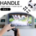 thumbnail image 1 of VONKY Thumb Stick Grip Keycaps Joystick Cover 8 in 1, L2 R2 Buttons Trigger Extenders Thumbstick Grips Cap for PS5 Controller, 1 of 5