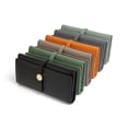 thumbnail image 2 of Monedero largo de moda para mujer de nueva generación 2024 con gran capacidad, posición para múltiples tarjetas, clip para dinero de color sólido plegable simple, 2 of 5