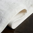 thumbnail image 6 of Safavieh Faux Rabbit Fur Davin Solid Machine Washable Slip Resistant Area Rug, Off White, 2' x 3', 6 of 12