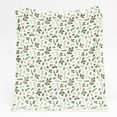 thumbnail image 3 of Great Bay Home Velvet Plush Sherpa Warm and Cozy Holiday Prints  (50" x 60" Throw, Little Holly), 3 of 5