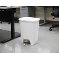 thumbnail image 5 of 20 Gallon - 80 quarts Plastic Step-On Trash Can with Foot Pedal and Lid - White Rectangular Kitchen Garbage Bin, 5 of 5