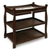 Badger Basket Sleigh Style Baby Changing Table - Espresso