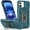 Light Blue, variant on KOMI Case for 16 iPhone Phone Case iPhone 16 Case with Kickstand Ring Holder, with Camera Cover, with Magnet Car Mount Function, for iPhone 16 Navy Blue
