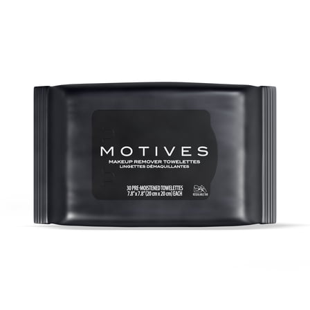 Motives® Makeup Remover Towelettes: Gentle, Effective Skincare - Gentle and Moisturizing - Perfect for Quick and Easy Makeup Removal. (Pack of 30 towelettes) By Market America