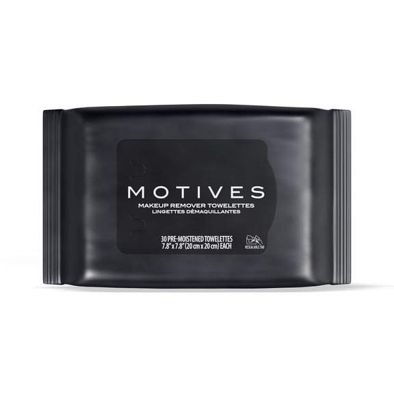 Motives® Makeup Remover Towelettes: Gentle, Effective Skincare - Gentle and Moisturizing - Perfect for Quick and Easy Makeup Removal. (Pack of 30 towelettes) By Market America