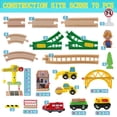 thumbnail image 3 of FPCYCG 70PCS Wooden Train Set with Tracks Trains Toys for Kids Toddlers, 3 of 6