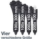 thumbnail image 2 of Bridas para cables de alta resistencia, correas ajustables con autobloqueo para gestión de cables de nailon negro, resistencia industrial, resistentes al calor y a los rayos UV, 500 unidades con, 2 of 4