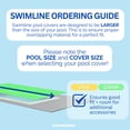 thumbnail image 5 of Swimline Hydrotools Silver King Winter Pool Cover for 20 x 40 Ft Inground Rectangle Pools, 5 of 7