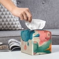 thumbnail image 6 of Naloa Cute Animal Party Tissue Box Cover Leather Tissue Holder Square Facial Tissue Case for Bathroom, Vanity Countertop, Tabletop, Car, 6 of 7