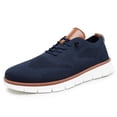 thumbnail image 1 of Zapatos para caminar de malla para hombre Zapatillas de deporte de malla plana Soporte para arco Sólido para viajes al aire libre, 1 of 7